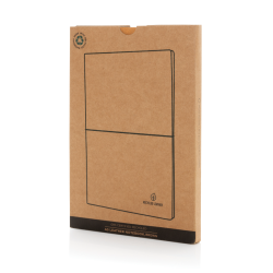 Carnet de notes A5 en cuir recyclé GRS