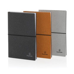 Carnet de notes A5 en cuir recyclé GRS