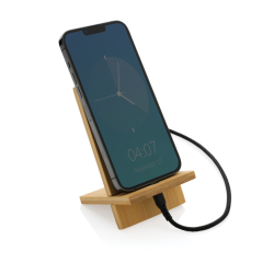 Support téléphone en bambou