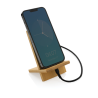 Support téléphone en bambou