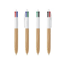 BIC® 4 Couleurs Wood Style