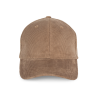 Casquette écoresponsable en velours côtelé 6 panneaux unisexe