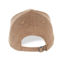 Casquette écoresponsable en velours côtelé 6 panneaux unisexe